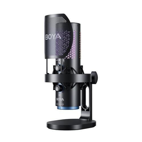 BOYA K5 - BOYA K5 Kablosuz Bağlantılı RGB Aydınlatmalı USB Condenser Mikrofon