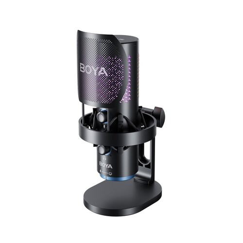 BOYA K5 - BOYA K5 Kablosuz Bağlantılı RGB Aydınlatmalı USB Condenser Mikrofon