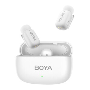 BOYA Mini Wireless Yaka Mikrofonu - Beyaz - Thumbnail