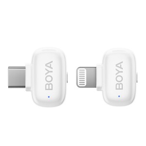 BOYA Mini Wireless Yaka Mikrofonu - Beyaz - Thumbnail