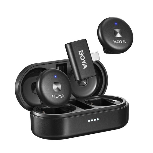 BOYA Omic-U Wireless İkili Yaka Mikrofonu Type-C (Siyah)