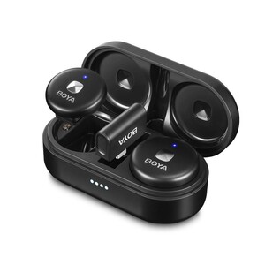 BOYA Omic-U Wireless İkili Yaka Mikrofonu Type-C (Siyah) - Thumbnail