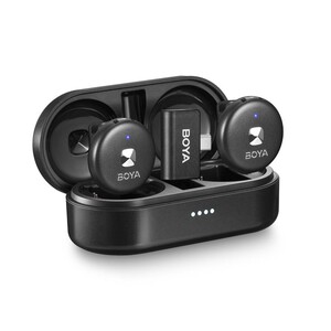 BOYA Omic-U Wireless İkili Yaka Mikrofonu Type-C (Siyah) - Thumbnail