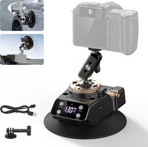 Neewer - CA017 Motorlu Vantuzlu Aksiyon Kamera Tutucu