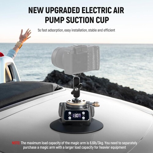 CA017 Motorlu Vantuzlu Aksiyon Kamera Tutucu