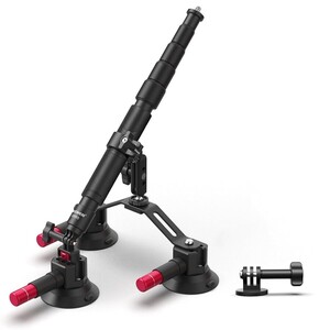Neewer - Neewer CA065 3 Vantuzlu Aksiyon Kamera Tutucu & Uzatma Kolu 110cm