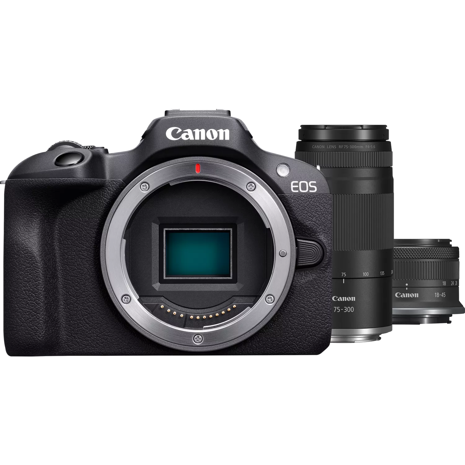 Canon EOS R100 18-45mm + 75-300mm Lens Kit - Thumbnail
