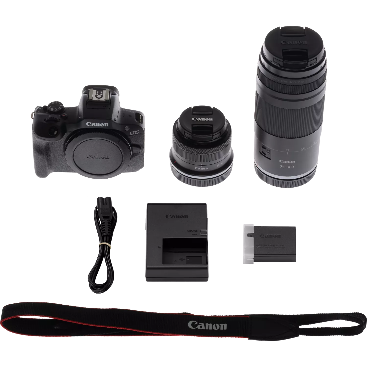 Canon EOS R100 18-45mm + 75-300mm Lens Kit - Thumbnail