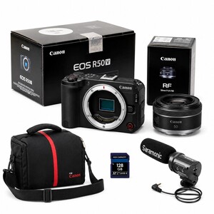 Canon EOS R50 V + RF 50mm f1.8 FotoVlog Kit 1 - Thumbnail