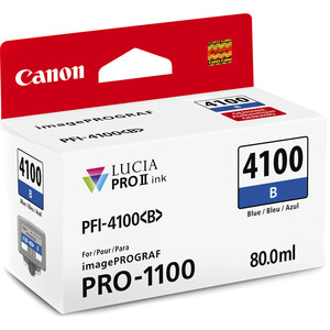 Canon - Canon INK PFI-4100 B Blue Mürekkep (6786C001) Canon - Canon INK PFI-4100 B Blue Mürekkep (6786C001)