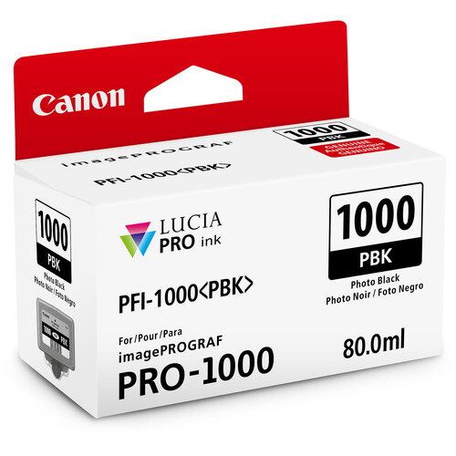 Canon PFI-1000 PBK Photo Black Mürekkep