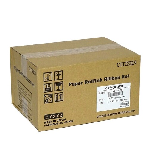 Citizen CX-02 10x15/15x20cm Kağıt & Ribbon (CX2-68-2PC)