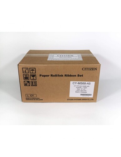 Citizen CY-MS 68 6×8″ (15x21cm) CY-02 Termal Kağıt (2’li Paket 350 Adet)