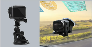 Clascase - ClasCase DJI Osmo Action / Pocket / GoPro Vantuzlu Araba Camı Tutacağı