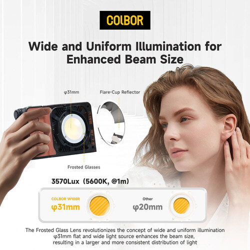 Colbor W100R Kit RGB Led Video Işığı