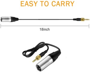 Comica - Comica CVM-DL-XLR Erkek 3.5mm TRS Alıcısı için Ses Kablosu (1)