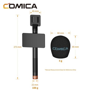 Comica HR-WM Kablosuz Mikrofon İçin El Tipi Adaptör - Thumbnail