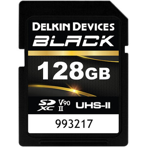 Delkin - Delkin 128GB Black UHS-II SDXC U3 V90 Hafıza Kartı Delkin - Delkin 128GB Black UHS-II SDXC U3 V90 Hafıza Kartı