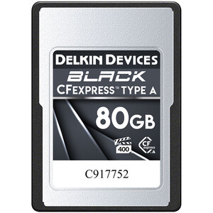 Delkin - Delkin 80GB BLACK CFexpress Type A Hafıza Kartı Delkin - Delkin 80GB BLACK CFexpress Type A Hafıza Kartı