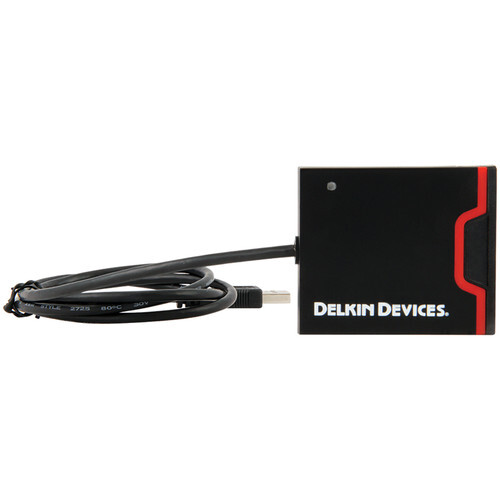 Delkin USB 3.0 Çift Yuvalı SD UHS-II ve CF Hafıza Kartı Okuyucu