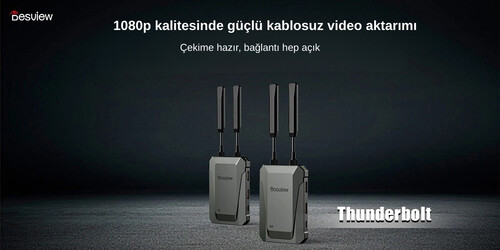 Desview Thunderbolt 1080p Kablosuz Görüntü Aktarıcı (TX/RX) Combo