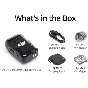 DJI Mic 2 Transmitter (Shadow Black) - Thumbnail