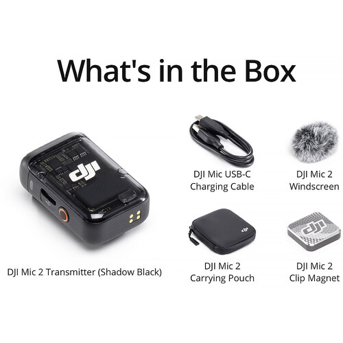 DJI Mic 2 Transmitter (Shadow Black)
