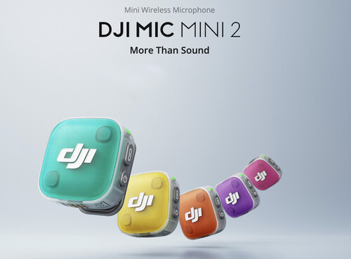 DJI Mic Mini 2 Kablosuz Yaka Mikrofonu (1 Mobil Alıcı + 2 Verici)