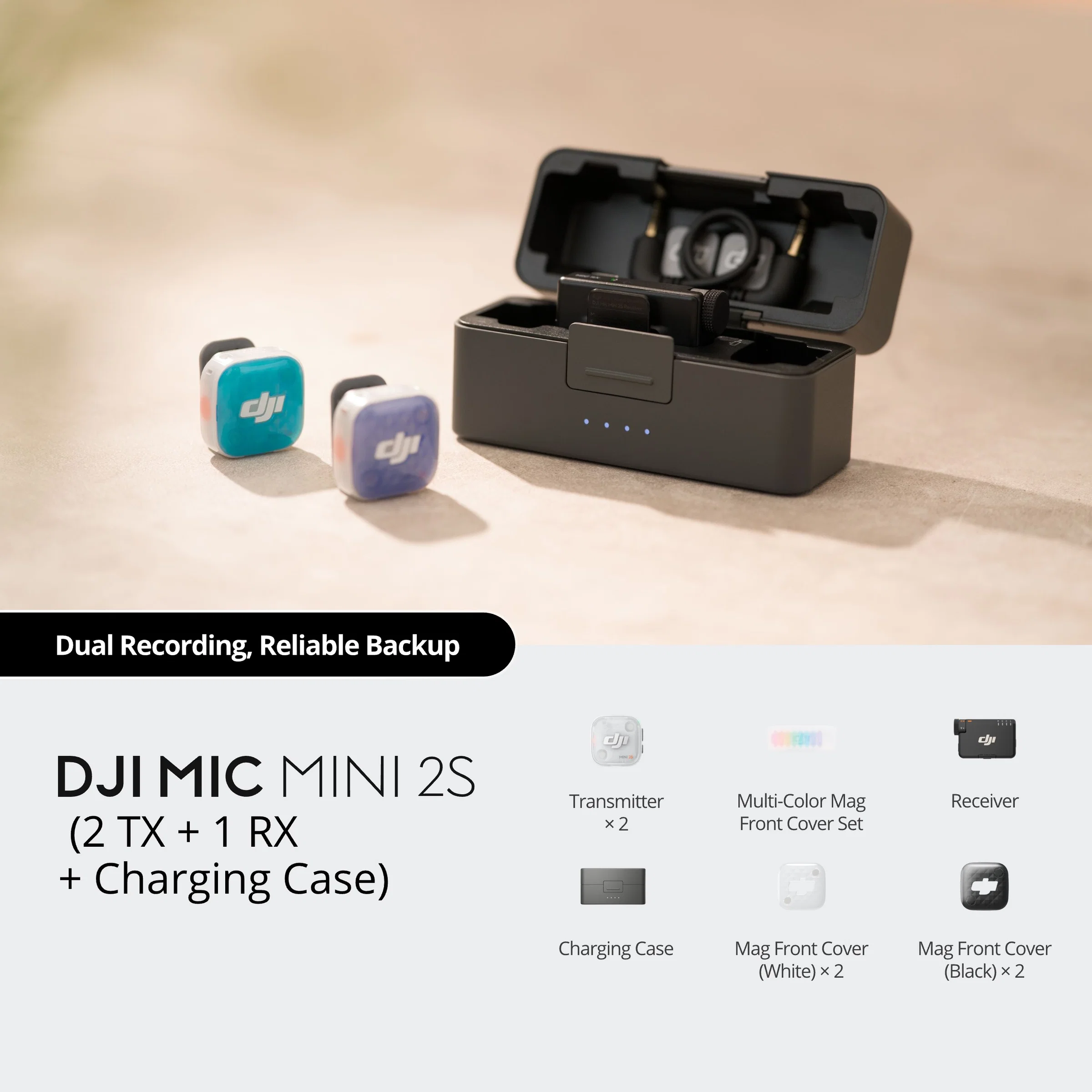 DJI - DJI Mic Mini 2S Combo ( 2TX - 1RX - Charging Case )