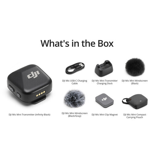DJI Mic Mini Verici (Siyah)