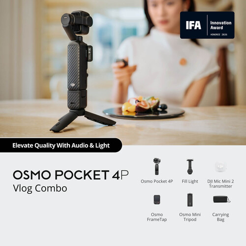 DJI Osmo Pocket 4P Vlog Combo Classic Black