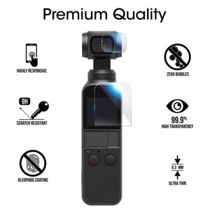 Dji Osmo Pocket Ekran ve Lens Koruyucu Jelatin - Thumbnail