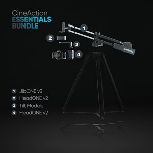 Edelkrone - Edelkrone CineAction Bundle JibONE v3 Kompakt Sinematik Hareket Seti (Dual HeadONE v2 - Essentials)