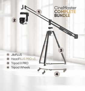 Edelkrone - Edelkrone CineMaster Bundle JibPLUS ve HeadPLUS Sinematik Hareket Kontrol Sistemi (HeadPLUS PRO v3 - Complete)