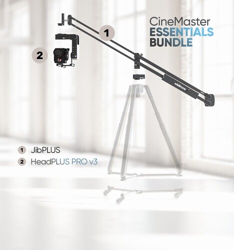 Edelkrone CineMaster Bundle JibPLUS ve HeadPLUS Sinematik Hareket Kontrol Sistemi (HeadPLUS PRO v3 - Essentials)