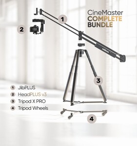 Edelkrone - Edelkrone CineMaster Bundle JibPLUS ve HeadPLUS Sinematik Hareket Kontrol Sistemi (HeadPLUS v3 - Complete)