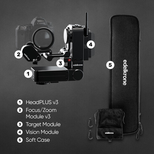 Edelkrone HeadPLUS Complete Bundle HeadPLUS Motorlu Kamera Kafası Tam Modül Seti (Standard)