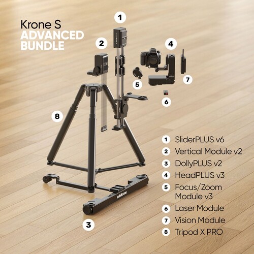Edelkrone Krone S Bundle Dikey Slider ve DollyPLUS HyperAxial Hareket Sistemi (Advanced)