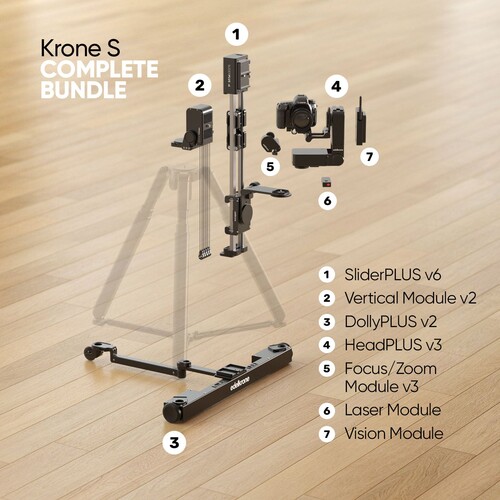 Edelkrone Krone S Bundle Dikey Slider ve DollyPLUS HyperAxial Hareket Sistemi (Complete)