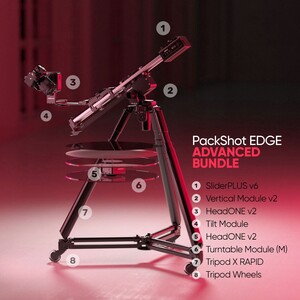 Edelkrone - Edelkrone PackShot EDGE Bundle Ürün Çekimi için Motorlu Slider ve Döner Tabla Sistemi (Advanced)