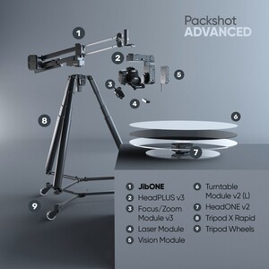 Edelkrone - Edelkrone PackShot MASTER Bundle Profesyonel Ürün Sinematografisi Hareket Kontrol Sistemi (JibONE - Advanced)