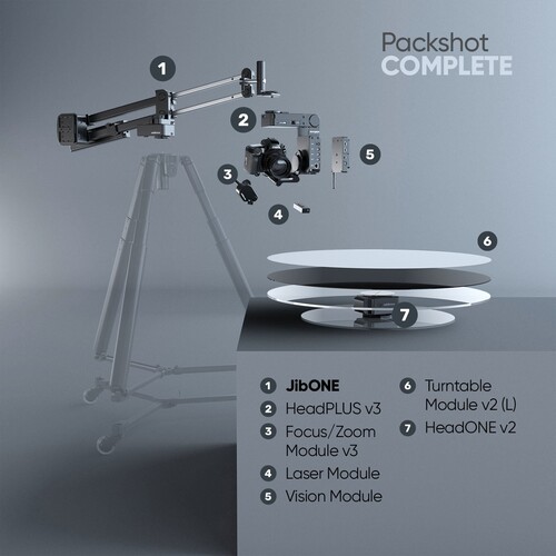 Edelkrone PackShot MASTER Bundle Profesyonel Ürün Sinematografisi Hareket Kontrol Sistemi (JibONE - Complete)