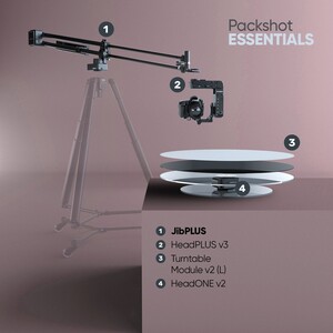 Edelkrone - Edelkrone PackShot MASTER Bundle Profesyonel Ürün Sinematografisi Hareket Kontrol Sistemi (JibPLUS - Essentials)