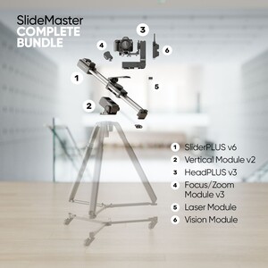 Edelkrone - Edelkrone SlideMaster Bundle Motorlu Slider ve HeadPLUS Kamera Kafası Sistemi (Complete)