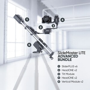 Edelkrone - Edelkrone SlideMaster LITE Bundle SliderPLUS ve HeadONE Motorlu Slider Sistemi (Advanced)