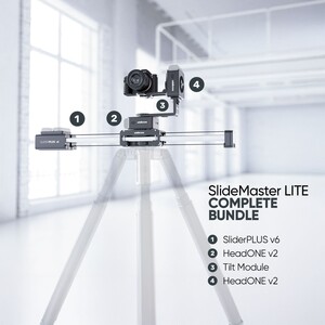 Edelkrone - Edelkrone SlideMaster LITE Bundle SliderPLUS ve HeadONE Motorlu Slider Sistemi (Complete)