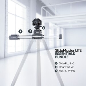 Edelkrone - Edelkrone SlideMaster LITE Bundle SliderPLUS ve HeadONE Motorlu Slider Sistemi (Essentials)