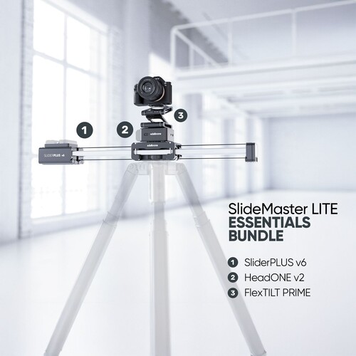 Edelkrone SlideMaster LITE Bundle SliderPLUS ve HeadONE Motorlu Slider Sistemi (Essentials)