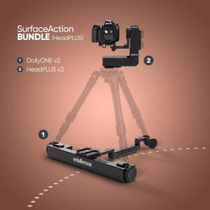 Edelkrone - Edelkrone SurfaceAction Bundle DollyONE v2 İzsiz Zemin Hareket Seti (HeadPLUS v3)