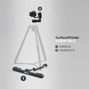 Edelkrone - Edelkrone SurfaceMaster Bundle DollyPLUS ve HeadPLUS Zemin Hareketli Takip Sistemi (HeadPLUS - Essentials)